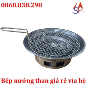 Bếp nướng than hoa giá rẻ vỉa hè , ngoài trời đặt âm bàn