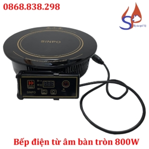 Bếp điện từ âm bàn tròn 800w cho nhà hàng