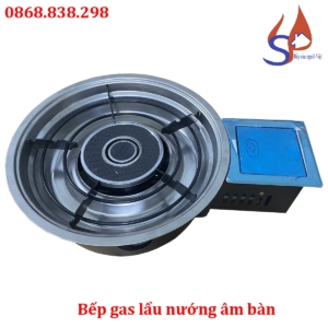 Bếp gas lẩu nướng âm bàn giá rẻ cho nhà hàng