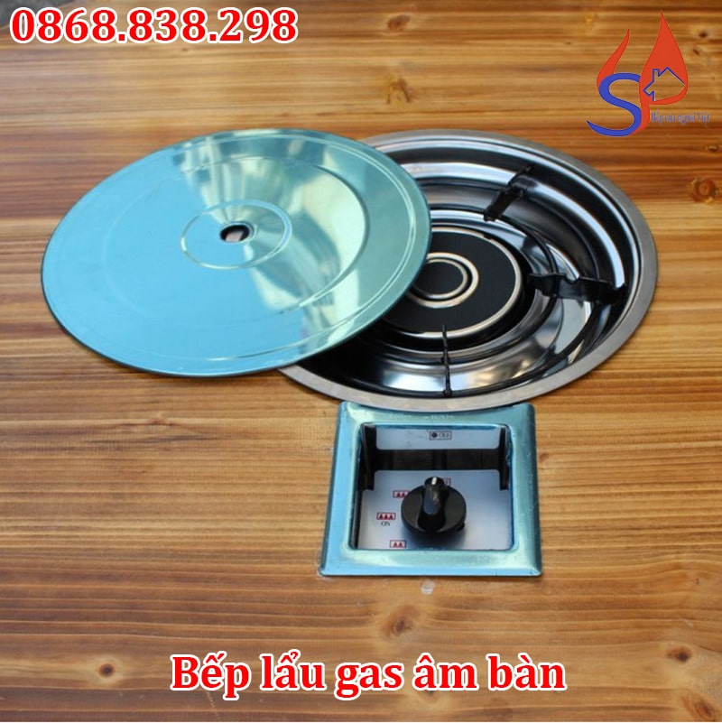 Bếp lẩu gas âm bàn nhà hàng giá rẻ
