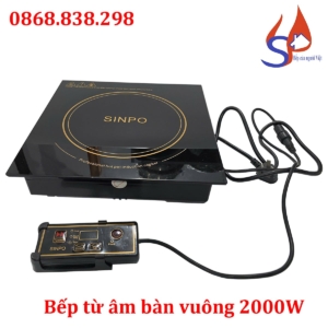 Bếp từ âm bàn vuông 2000W nhà hàng