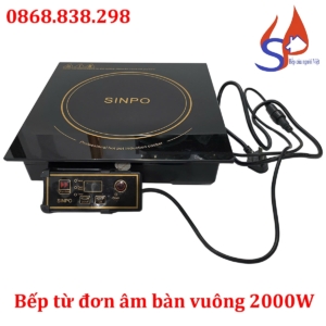 Bếp từ đơn âm bàn vuông 2000W cho nhà hàng
