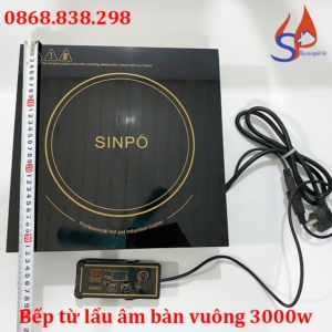 Bếp từ lẩu âm bàn vuông 3000W
