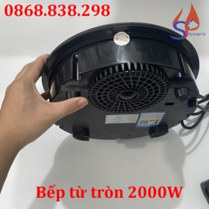 Bếp từ tròn 2000w âm bàn nhà hàng