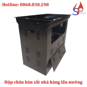 Hộp chân bàn sắt nhà hàng lẩu nướng BBQ