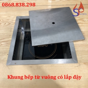 Khung bếp từ vuông có lắp đậy giá rẻ