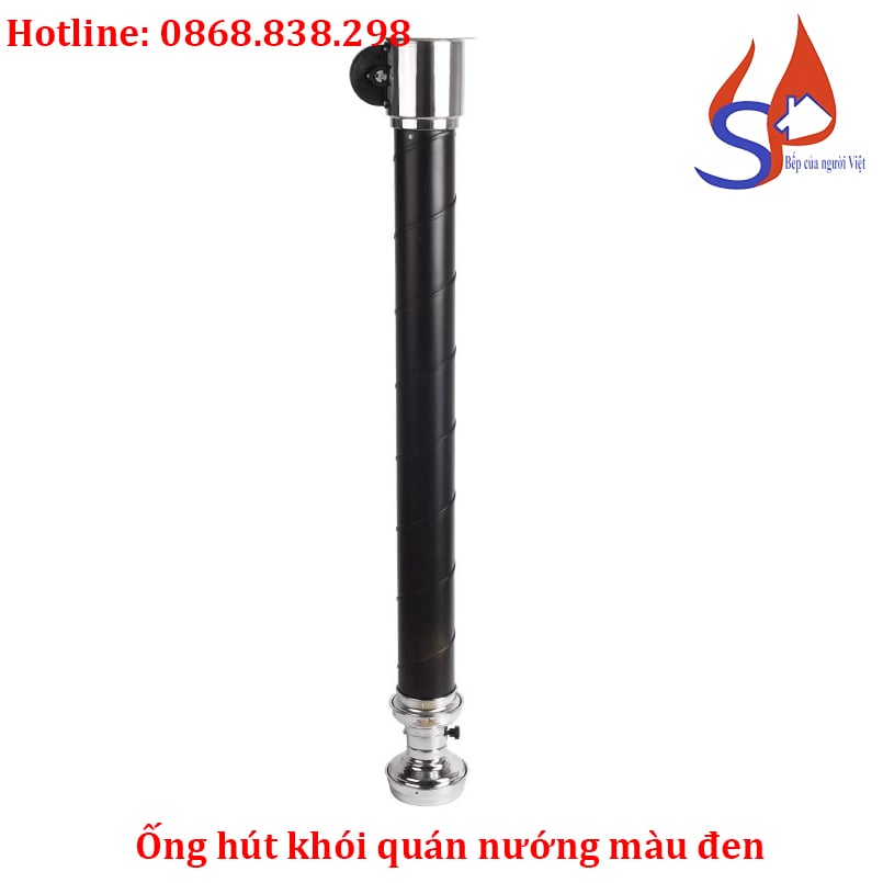 Ống hút khói quán nướng màu đen nhà hàng