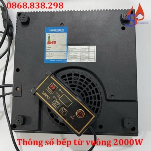 Thông số bếp từ vuông 2000W cho nhà hàng
