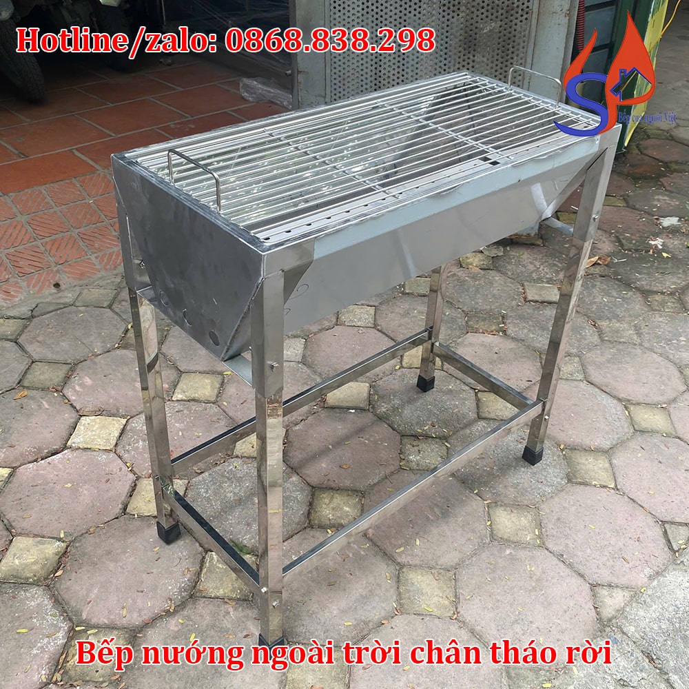 Bếp nướng ngoài trời chân tháo rời