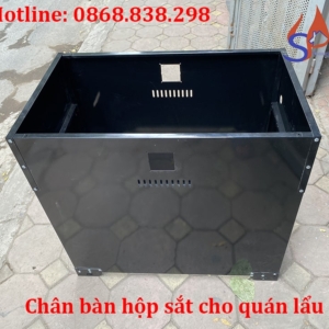 Chân bàn hộp sắt cho quán lẩu