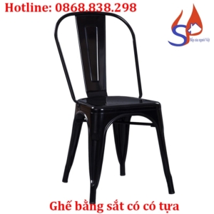 Ghế bằng sắt có tựa lưng