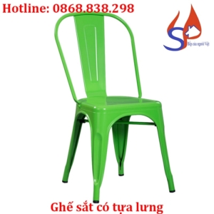 Ghế sắt có tựa lưng