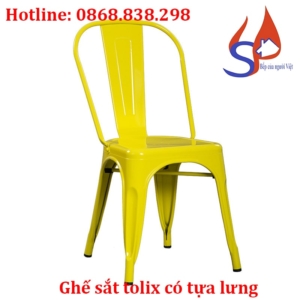 Ghế sắt tolix có tựa lưng