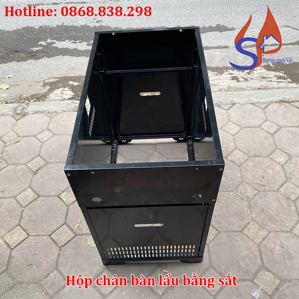 Hộp chân bàn lẩu bằng sắt giá rẻ