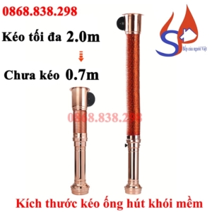Kích thước kéo ống hút khói mềm min giá rẻ