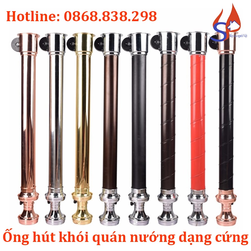 Ống hút khói quán nướng dạng cứng giá rẻ