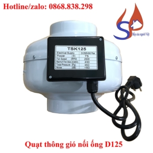 Quạt thông gió nối ống D125 giá rẻ