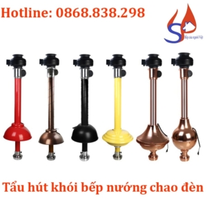 Tẩu hút khói bếp nướng có chao đèn