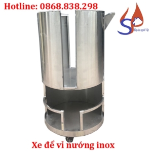 Xe để vỉ nướng inox giá rẻ