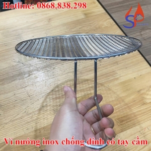 Vỉ nướng inox chống dính có tay cầm giá rẻ