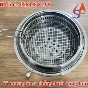Vỉ nướng inox chống dính dạng lưới