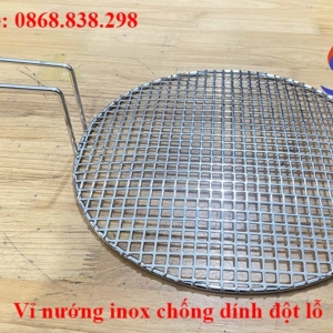 Vỉ nướng inox chống dính đột lỗ