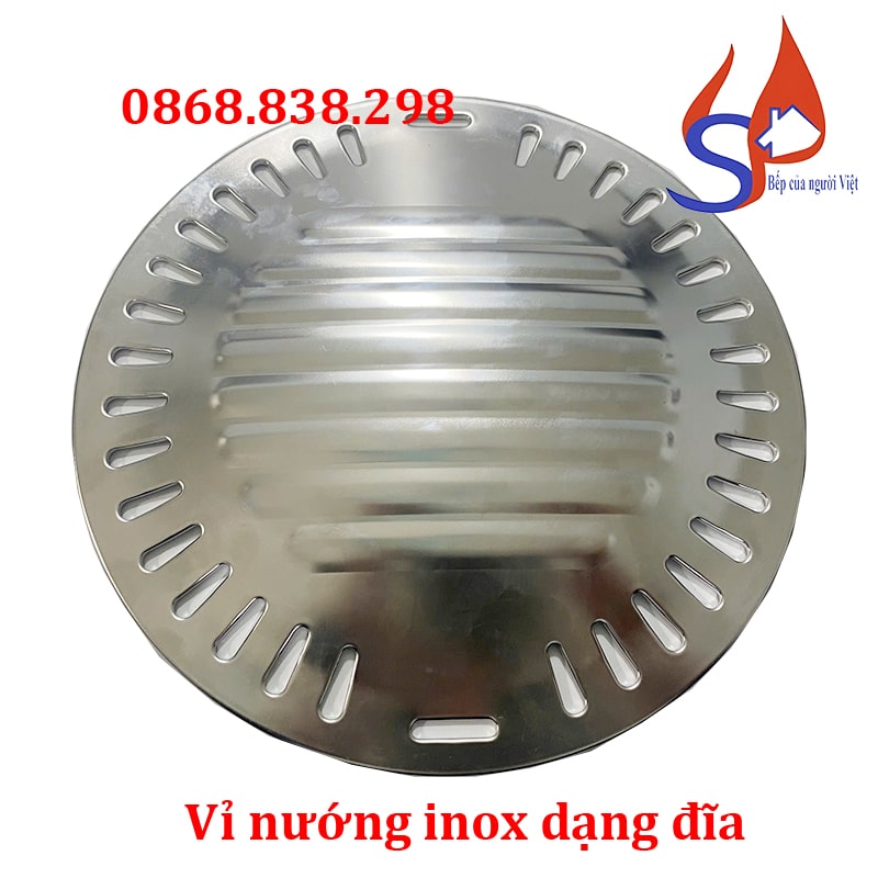 Vỉ nướng inox dạng đĩa giá rẻ