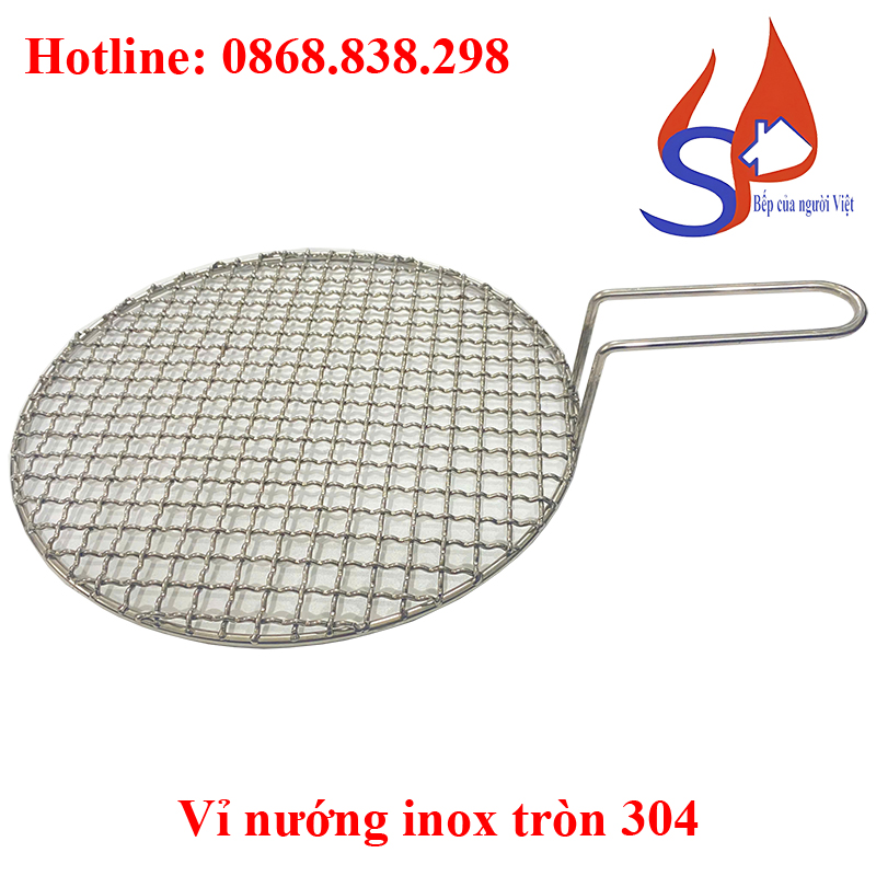 Vỉ nướng inox tròn 304 giá rẻ