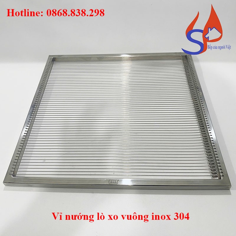 Vỉ nướng lò xo vuông inox 304