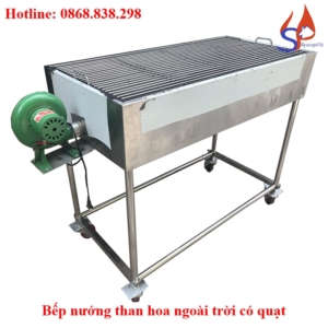 Bếp nướng than hoa ngoài trời có quạt giá rẻ