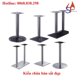 kiểu chân bàn sắt đẹp
