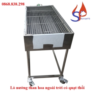 Lò nướng than hoa ngoài trời có quạt