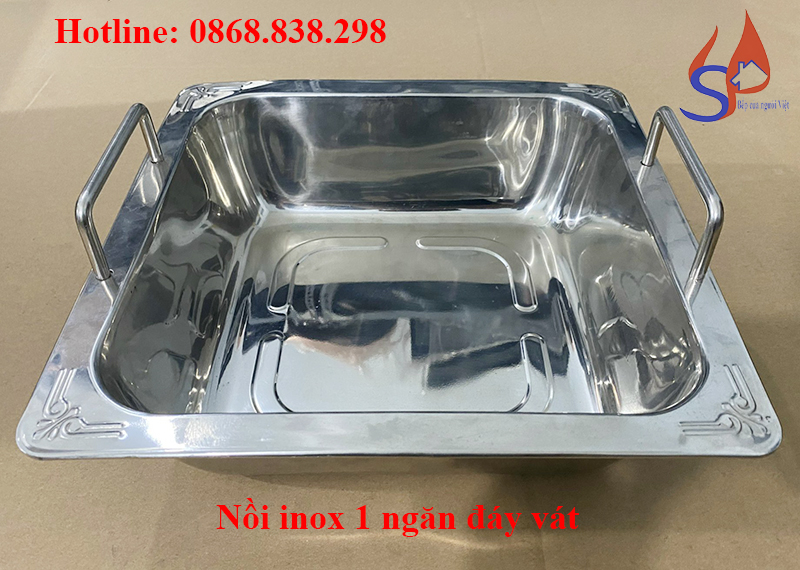 Nồi inox 1 ngăn đáy vát