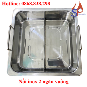 Nồi inox 3 ngăn vuông