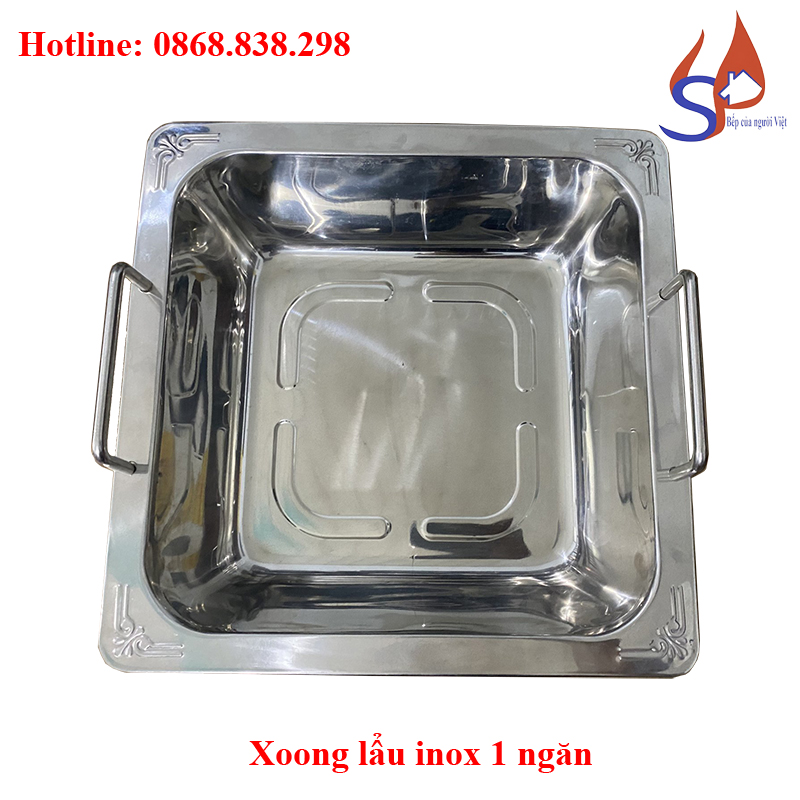 Xoong lẩu inox 1 ngăn