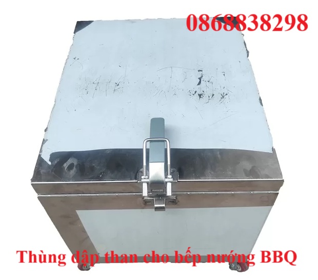 Tủ đựng than bằng inox cho nhà hàng nướng không khói