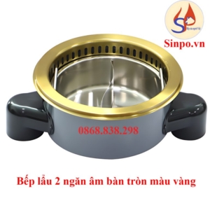 Bộ bếp lẩu 2 ngăn cho quán lẩu